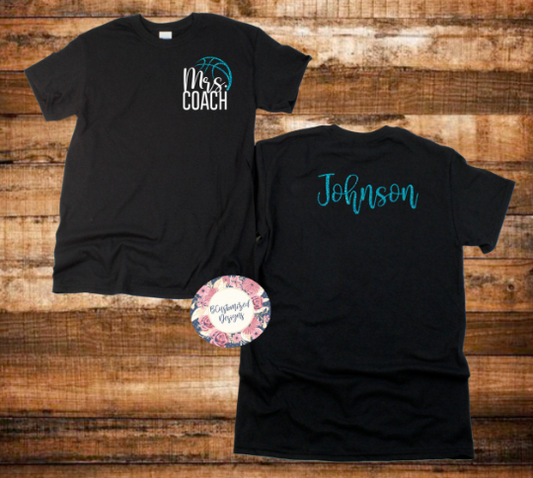 Mrs. Coach Basktball Tee