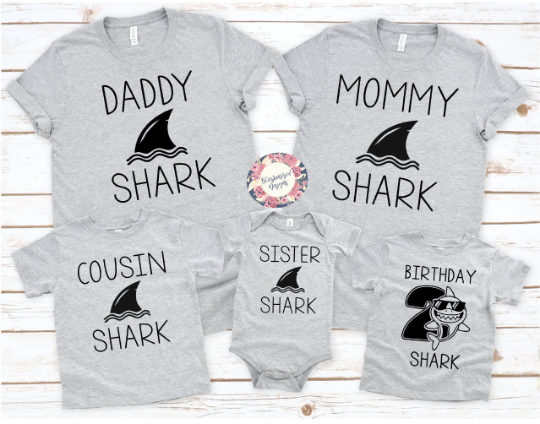 Baby shark sales birthday shirts