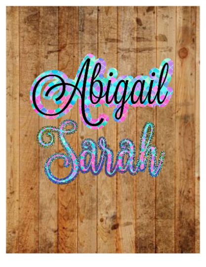 Mermaid Scales Name Decal