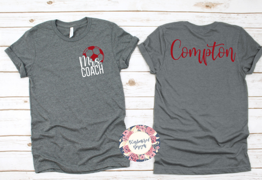 Mrs. Coach Soccer Tee