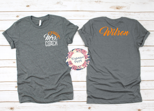 Mrs. Coach Football Tee