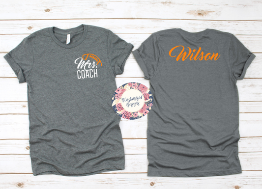 Mrs. Coach Football Tee