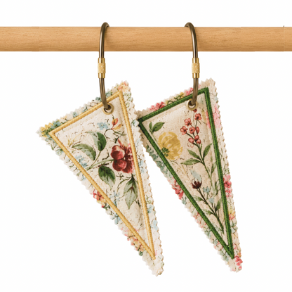 Vintage Floral Bag Tag