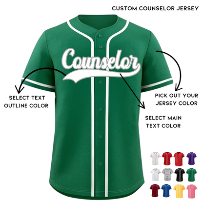 CUSTOM Counselor Baseball Jersey