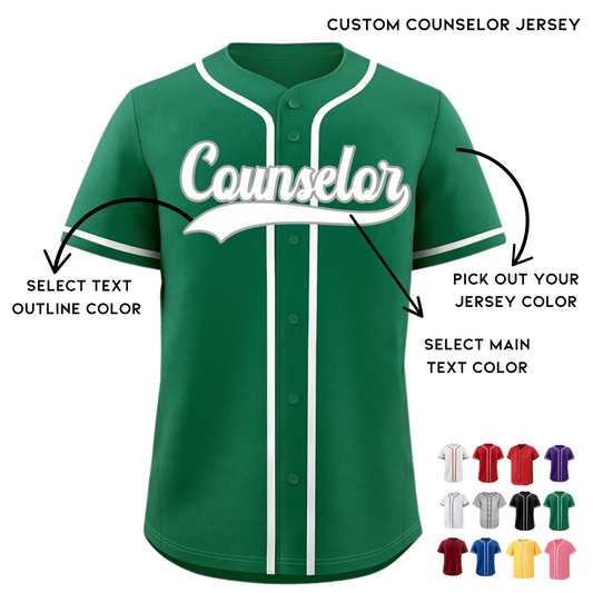 CUSTOM Counselor Baseball Jersey