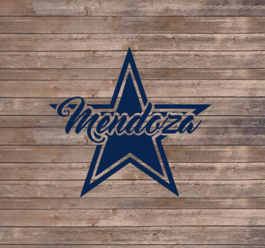 Dallas Star Name Decal